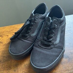 Vans Black Canvas Sneakers